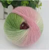 50g/pcs Rainbow Wool Cotton Yarn Bamboo Protein Line Baby Fabric For Sewing For Hand Knitting Wool Yarn Sweater Scarf