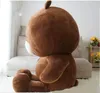 Item quente! Linha Escritório 47inches gigante Stuffed suave Plush 120 centímetros Urso de Brown enorme bonito do brinquedo caçoa o presente frete grátis