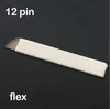 12 개의 Flex Microblade 바늘 Permenent Makeup Pins 12 수동 바늘 펜용 문신 바늘 박판 Agulhas Tebori Blade