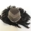 OCT TABAN SAÇ TAM DANTALI Frontal Fermeture Uzantısı De Cheveux Mahkeme Saç Sistemi Değiştirme Toupee MEN5784200