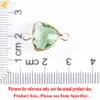 CSJA 13 mm gemengde kleur glazen kralen driehoek dubbele gespen connector gefacetteerde losse kraal voor doe-het-zelf kettingen armbanden oorbellen Jewelr5481450