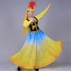 Neue Art Xinjiang nationale weibliche Kleidung orientalische Tanzkostüme Bühnenkleid bunte Performance-Kleidung chinesische Tanzkostüme