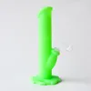 High Quality 10.5 Inches Silicone Water Pipe Unbreakabale Silicone Bongs with silicone downstem and 4mm quartz banger free shipping