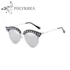 Luxury Sunglasses Women Italy Brand Designer Diamond Sun Glasses Ladies Vintage Pearl Rivets UV Protection Fashion With Box And