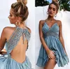 Frauen Hosenträger Kleid Blumen Sexy Lace Taille Trim Design A-Linie Holiday Street Beach Spaghetti Strap Kleider