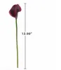 11pclot Calla lilia ciemna fioletowa ślub ślubna głowa bukiet lataex prawdziwy dotyk bukiety kwiatowe opakowanie 112860659