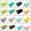 30Color Organza Roll Tulle Sheer Fabric för DIY Wedding Party Chair Sash Bow Table Runner Swags Foral Cake Cup Decor