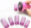 Nail Art Makeup Styling Tools Manicure Sponge Nail Art Stamper Tools med 5st Nail Svamp för Gradient Färg Hög kvalitet