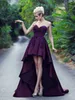 Robes de bal violettes sexy 2019 chérie dos nu haut bas robes de soirée formelles robe de soirée de cocktail de remise des diplômes Cu7430522