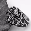Hele 2018 Mode-sieraden Bague Odin 039s Symbool Van Noorse Viking Hamer Ring Biker Rvs Ringen Voor Mannen 6C02741305185
