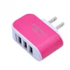 För iPhone 6 7 Plus 3 Port Fast Laddning USB Laddare 3.1a Triple USB Port Wall Home Travel Ac Charger Adapter US EU-kontakt för Android och iOS