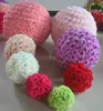 New Design Design 10 polegadas (25 cm) penduradas Bola de flor Centralpieces Silk Rose Wedding Kissing Bolsing Balls Pomanders Ball de decoração de casamento de menta