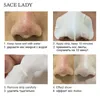 SACE LADY Naso Strips Deep Detergenza di comedone Punto nasale Autoadesivo facciale Dot Foglio Foglio Black Mask Shill per testa di acne