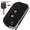 Jingyuqin Flip Folding Remote Sleutel Shell Car Case Fob Cover voor Nissan Qashqai Primera Micra Navara Almera Note Sunny 2-knoppen