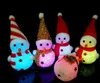 The Christmas lights flash colorful luminous Snowman Snowman Nightlight color crystal particles 6*12 cm Led Rave Toy