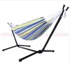 Polyester Outdoor Portable Hammock Set with Stand Dropshipping 2pcs