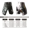 Suotf 2015 primavera listado mma solto boxe muay thai shorts confortável suor secagem rápida luta treinamento global 198v3621612