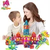 Mini 65PCS Kinder Magnetische Blöcke Bau Erleuchten Montage Gebäude Pädagogische DIY Kunststoff Technik Ziegel