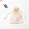 25 Colors Gift Wrap Organza Bags Jewelry Bag 7x9 9X12 10x15 13x18cm Wedding Party Decoration Drawable Bags Gift Pouches 100pcs/ lot