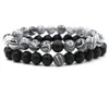 malachite natural stone beaded bracelets couples strands bracelet jewelry accessories For Women Reiki Prayer