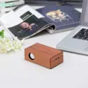 New Creative Wood Induction Speaker Sound Amplifier Wooden Wireless Speaker Portable Stereo Speaker Wooden Magic Induction DH7932124