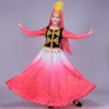 Neue Art Xinjiang nationale weibliche Kleidung orientalische Tanzkostüme Bühnenkleid bunte Performance-Kleidung chinesische Tanzkostüme