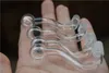 10mm male glass oil burner pipes clear thick pyrex glass oil burner bowl water pipes for oil rigs glass bongs thick glass oil bowls for smoking water pipe