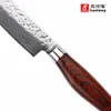 Coltello Santoku affilato da 5 pollici Chef039s Coltello in acciaio di Damasco Coltello per verdure giapponese coltello da cucina con manico in legno di colore avanzato2103723309