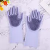 Magic Silicone Dish Cleaning Gloves EcoFriendly Scrubber Washing Multivt handskar Kök Bed Badrum Tool Pet Care Grooming5185233