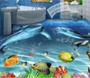 3D-vloeren behang dolfijn woonkamer slaapkamer badkamer pvc waterdichte vloer muurschildering behang home decor 3d