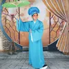 中国オペラの衣装ラオスシェンチュニックピークオペラオペラオペラの道教長いガウンローブ +帽子古代中国の知的学生服