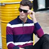 JUNGLE ZONE 2017 Tops&Tees Men's  Shirts fashion Style winter Striped color long sleeves shirt men  solid  shirt