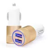 Top Quality Dual USB Port Car Adapter Charger Universal Aluminium 2-port Car Chargers USB For Samsung Galaxy S10 S9 S8 Plus Note 8 5V 2.1A