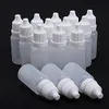 10g frasco conta-gotas líquido para os olhos, frasco conta-gotas de plástico pequeno, 10ml, plástico vazio, apertável, conta-gotas, 1247171
