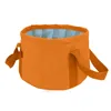 Hem Trädgårdsarbete / Resor Tvättställ Folding Footbath Portable Bucket Water Pot Outdoor Business Trip Camping Fällbar toalett Basin