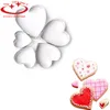 Partihandel-5 st / set cookie mögel set rostfritt stål stjärna hjärta blomma form kaka som gör fondant cutter dekoration