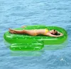 Stor stor storlek grön platt uppblåsbara kaktus flytande vuxen pool party baby leksaker vatten säng simning ring cirkel flottor madrass