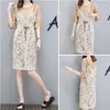 Sweet Lady Style Clothes Summer Clothing Sets T-shirt Dress +Strap Dress two piece Sets women's Outfits Clothing