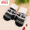 Xmas Christmas Kids Unisex Winter Dikte Pluche Gevoerde Volle Vinger Handschoenen Leuke Kerstmis Gedrukt Candy Kleur Mittens Pols Warmer 3-12T