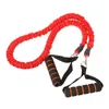 OOTDTY D-ring Spring Pull Rope Cable Bar Elastic String Foam Handle Fitness Equipment