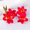 100pcs Kolorowa sztuczna głowa kwiatowa nowe style sztuczne orchidea jedwabne kwiaty rzemieślnicze na wesele świąteczne dekorację pokoju