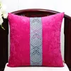 European Luxury Geometric Lace Velvet Cushion Cover Sofa Chair Lumbar Cushion Case Home Office Decorative Cushions High End Pillow Covers