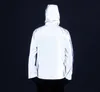 Men's Jackets All Reflective Hooded Windbreaker INS Luminous Jacket Hip Hop Sports Men And Women.