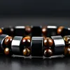 Other Bracelets Magnetic Hematite Health Bracelet For Women Men Black Magnetite Power Bangle Natural Stone1241H