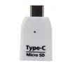 Konnektör USB 3.1 Tip-C Akıllı Telefonlar İçin Macbook için Micro SD SDXC TF Kart Okuyucu
