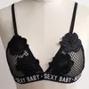 Sommar kvinnor broderi bh damer blommig ren spets bralette bh topp sexig bras transparent sömlös brassiere brasier mujer