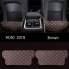 Cuir noir siège de voiture dossier Anti coup de pied marron voiture intérieur Anti sale tapis Protection coussin pour Volvo XC60 2018