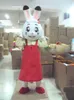 2018 venda Quente coelho Traje Da Mascote De Pelúcia Tamanho Adulto Halloween Outfit Fancy Dress Suit Frete Grátis