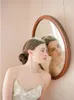 Vintage Wedding Veils Face Blusher Hair Pieces One Tier With Beads Short Headpieces Bridal Veils #V009