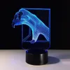 Neuheit 7 Farbwechsel Illusion 3D Drachenklaue Modellierung Led Schreibtischlampe Weihnachtsgeschenke #R42